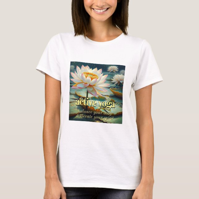 Camiseta Lotus flower Yoga (Anverso)