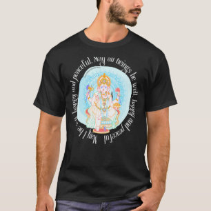 Camiseta Lotus Ganesh Espiritual Divino Yoga Meditación Con