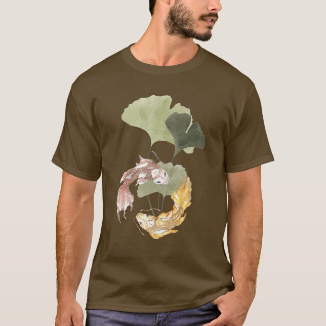 Camiseta Lotus Koi Fish T-Shirt (Anverso)