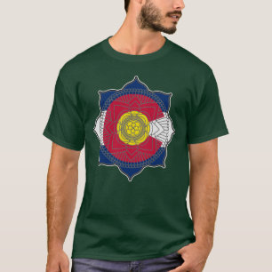 Camiseta Lotus Mandala Banderas de Colorado 051925 24 Tamañ