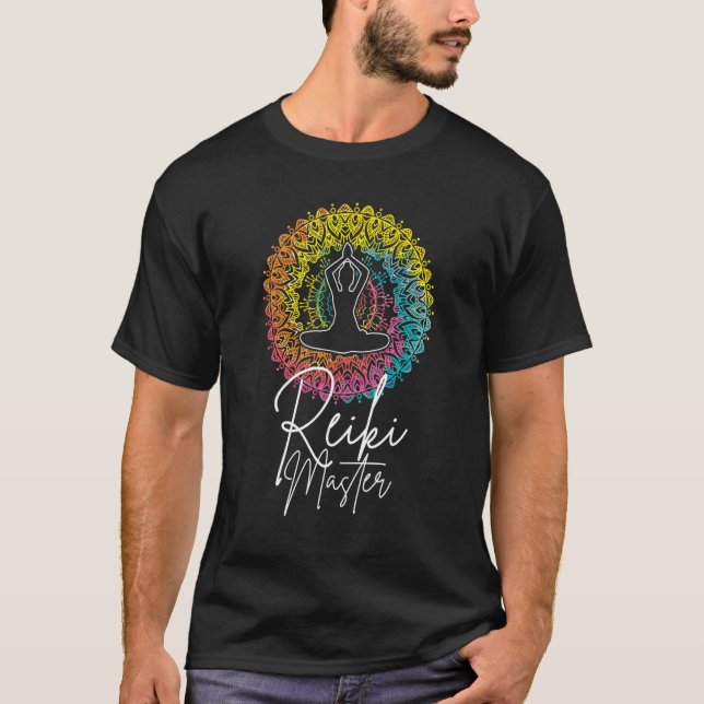 Camiseta Lotus Meditation Chakra Spiritual Healer Reiki Mas (Anverso)