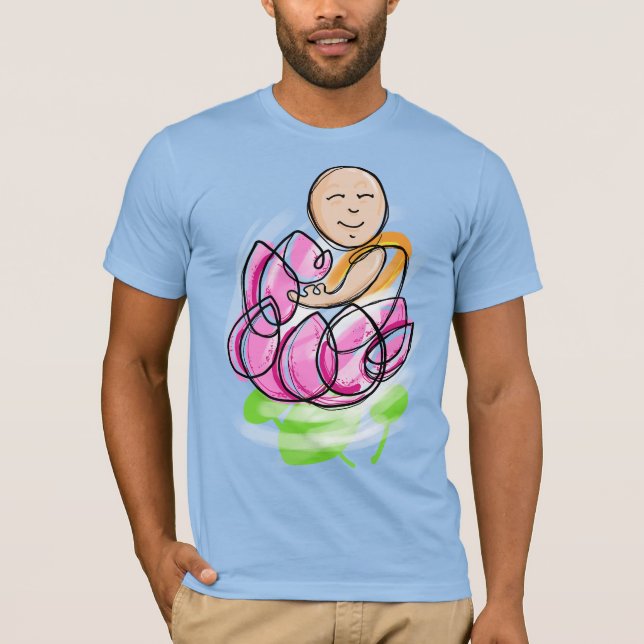 Camiseta Lotus Monk Meditation (Anverso)