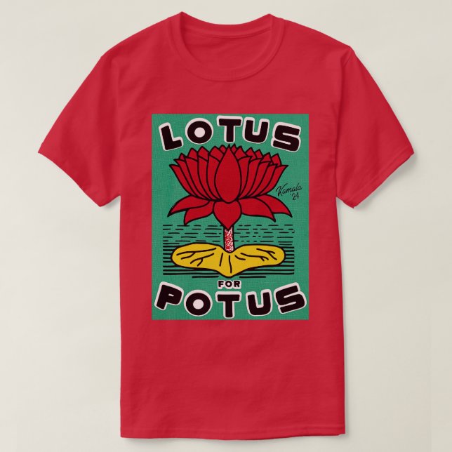 Camiseta LOTUS PARA POTUS Kamala (Diseño del anverso)