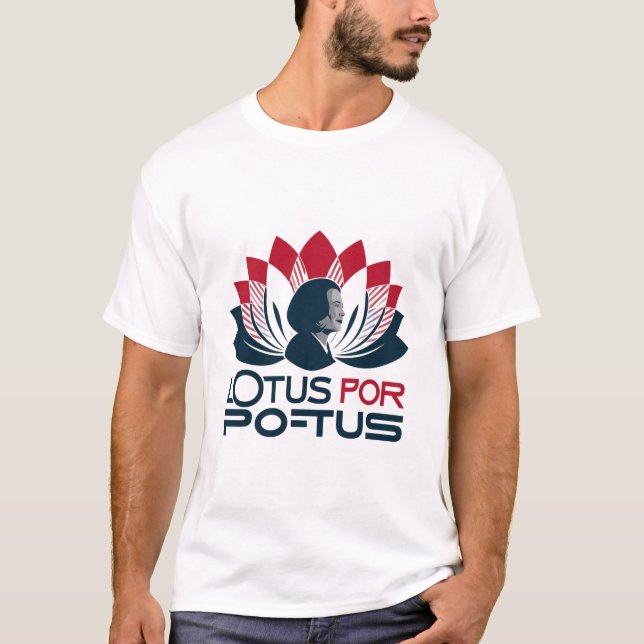Camiseta Lotus para POTUS Kamala Harris 2024 (Anverso)