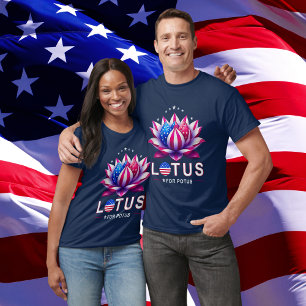 Camiseta Lotus para Potus Kamala Harris Trendy Lotus Potus