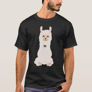 Camiseta Lotus Pose Llama Alpaca Boy  Girl  Kids