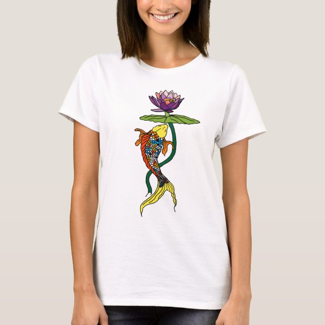 Camiseta Lotus que fluye (Anverso)