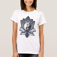 Camiseta Lotus Yin Yang, Yoga femenino