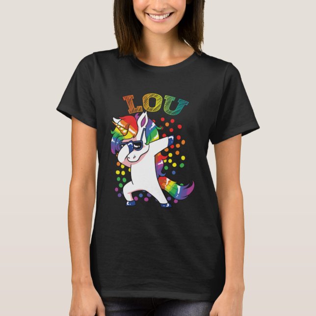 Camiseta Lou Dabbing Unicorn (Anverso)