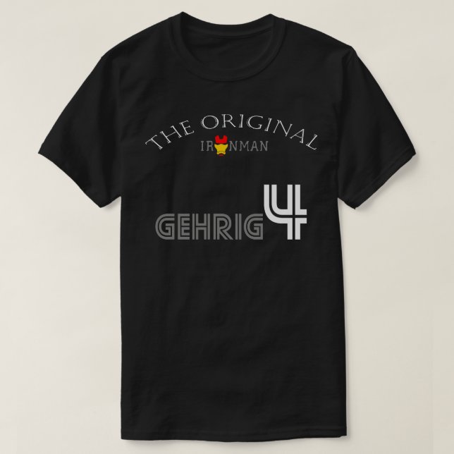 Camiseta Lou Gehrig TShirt 2 (Diseño del anverso)