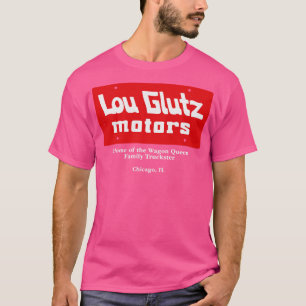 Camiseta Lou Glutz Motors placa de licencia de época Vacaci