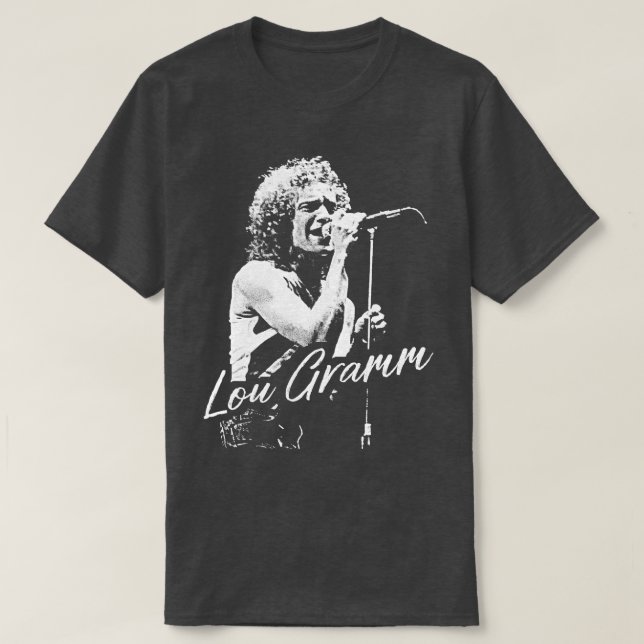 Camiseta Lou Gramm Retro Fan Art Design (Diseño del anverso)