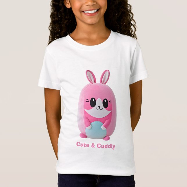 Camiseta Lou Lou. Una criatura cariñosa, rosa (Anverso)