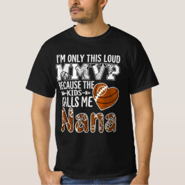 Camiseta Loud football nana design - football grandma shirt