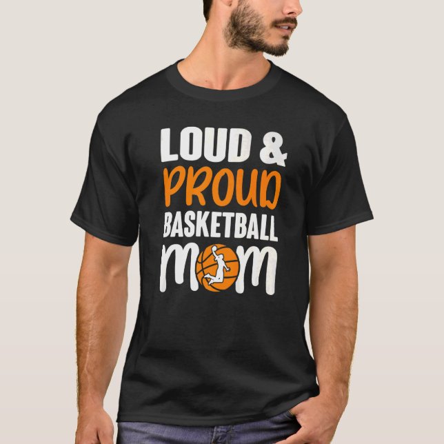 Camiseta Loud & Proud Cute Basketball Mom Premium (Anverso)