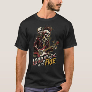 Camiseta Loud Souls Unchained – Guitarra de Cráneo
