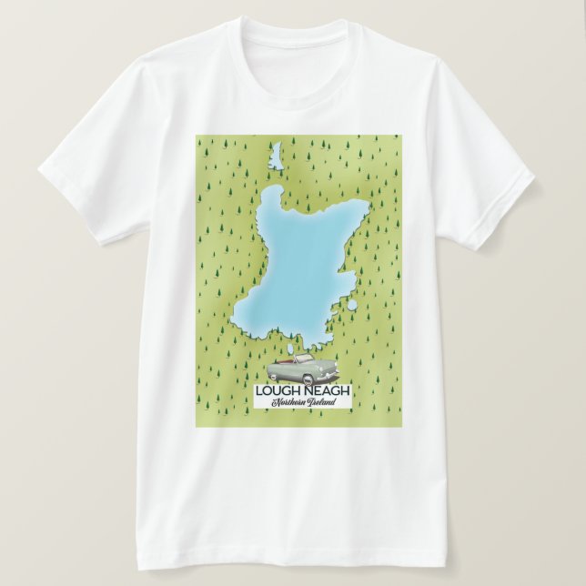 Camiseta Lough Neagh Irlanda del Norte (Anverso del diseño)