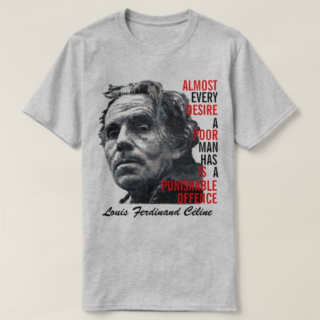 Camiseta Louis Fernando Celine (Diseño del anverso)