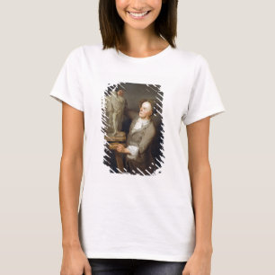 Camiseta Louis-Francois Roubiliac (1695-1762) que modela el