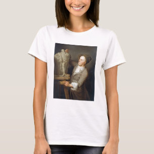 Camiseta Louis-Francois Roubiliac (1695-1762) que modela el