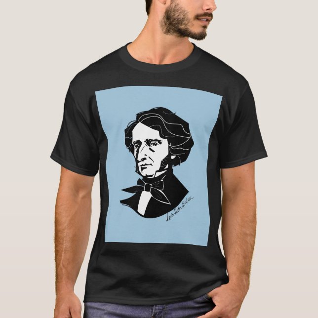 Camiseta Louis-Hector Berlioz (sobre fondo de color) (Anverso)