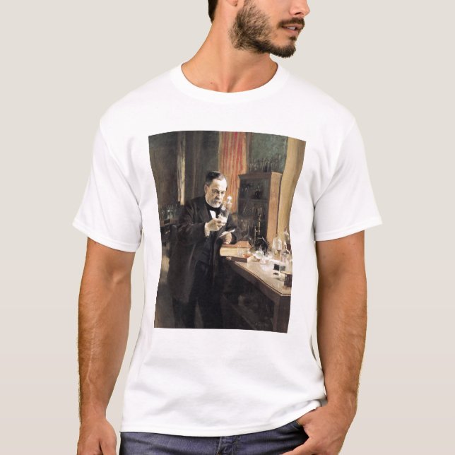 Camiseta Louis Pasteur en su laboratorio, 1885 (Anverso)