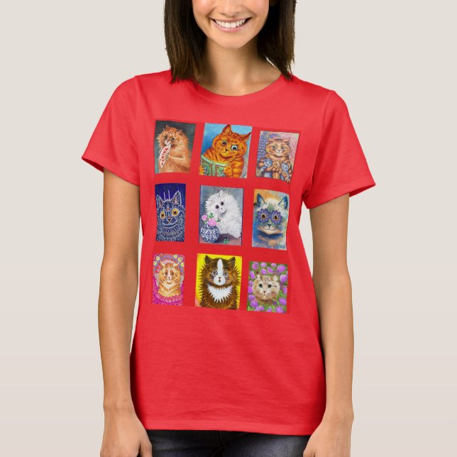 Camiseta Louis Wain, Edwardian Cats (Anverso)