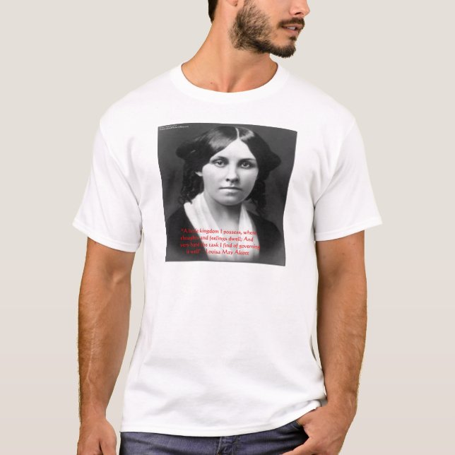 Camiseta Louisa May Alcott "Little Kingdom" Wisdom Gifts (Anverso)
