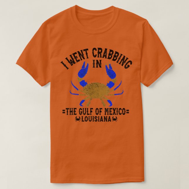 Camiseta Louisiana Blue Crabbing Gulf of Mexico Louisiana C (Diseño del anverso)