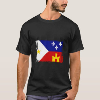 Camiseta Louisiana Cajun Acadiana Flag