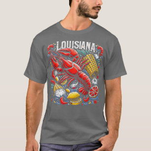 Camiseta Louisiana Cajun Crawfish hierve langosta T