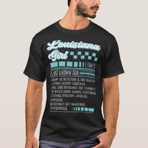 Camiseta Louisiana Chica Vestir Nutrición del Detector de V
