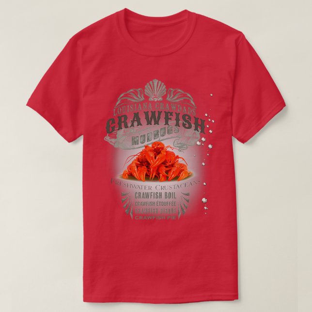 Camiseta Louisiana Crawfish (Diseño del anverso)