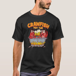 Camiseta Louisiana Crawfish Hierba Tubería Caliente Cajun