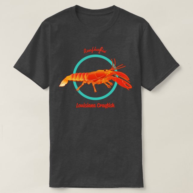 Camiseta Louisiana Crayfish TShirt (Diseño del anverso)