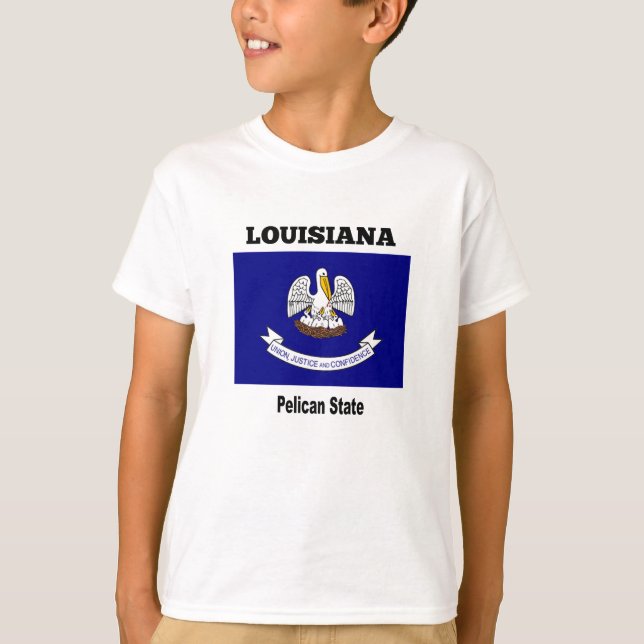 Camiseta Louisiana, Estado Pelicano (Anverso)