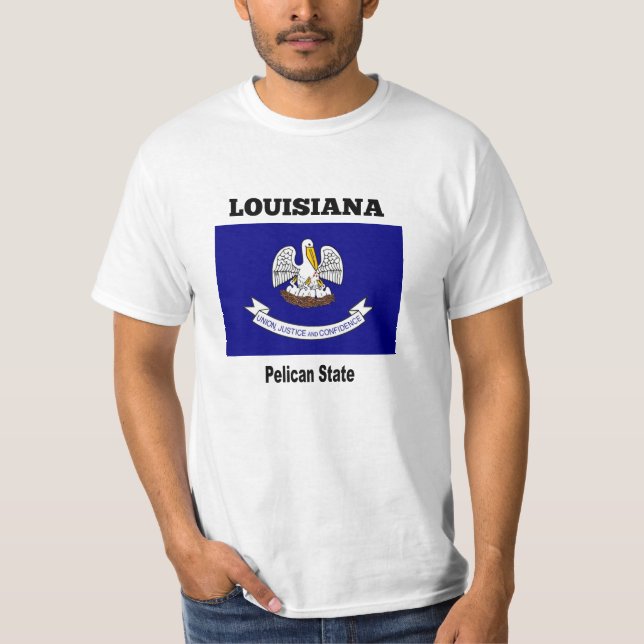 Camiseta Louisiana, Estado Pelicano (Anverso)