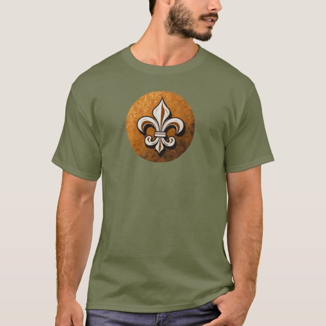 Camiseta Louisiana Fleur-de-lis Elegance T-Shirt (Anverso)