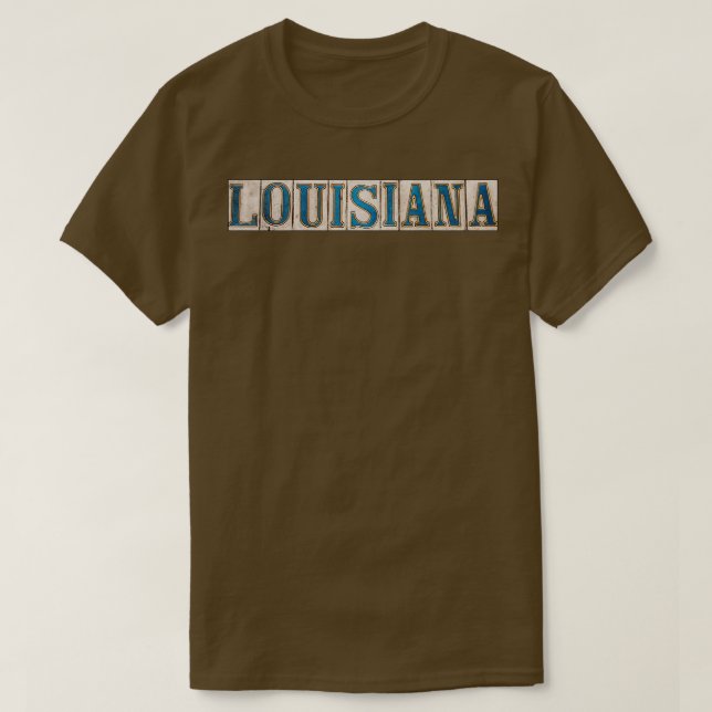 Camiseta Louisiana French Quarter Street Tile TShirt (Diseño del anverso)