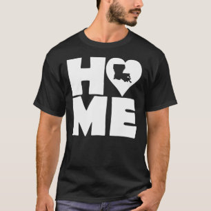 Camiseta Louisiana Home Heart State Tees