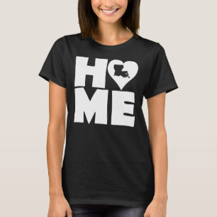 Camiseta Louisiana Home Heart State Tees T-Shirt
