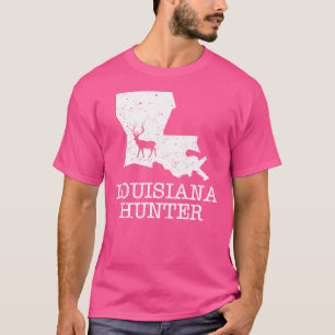 Camiseta Louisiana Hunter Estado silhouette cacería de cier