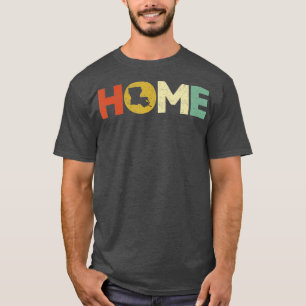 Camiseta Louisiana Mapa del estado de la casa