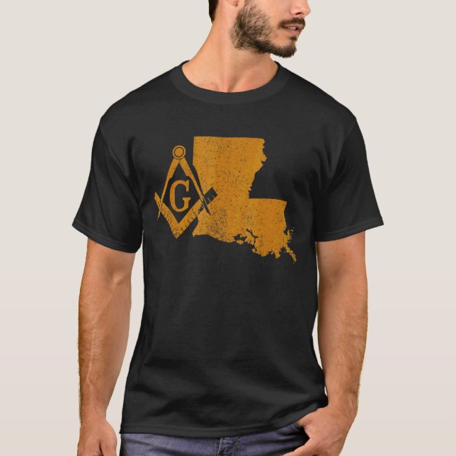 Camiseta Louisiana Masons Grand Lodge F&am La Mason Padre (Anverso)