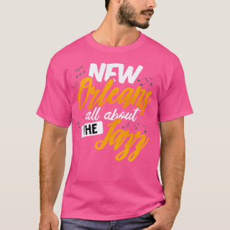 Camiseta Louisiana Nueva Orleans Se Acerca Del Jazz Diciend