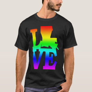 Camiseta Louisiana Orgullo Mapa de Amor Estatal de Estados
