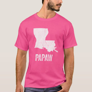 Camiseta Louisiana Papaw Louisiana Silhouette State Coolest