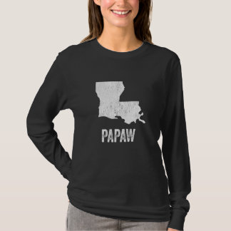 Camiseta Louisiana Papaw Louisiana Silhouette State Coolest
