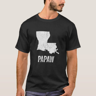 Camiseta Louisiana Papaw Louisiana Silhouette State Coolest