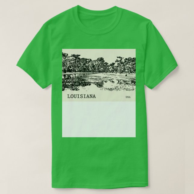 Camiseta Louisiana USA TShirt - 1 (Diseño del anverso)